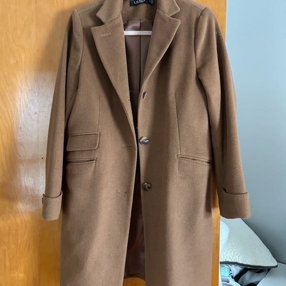 Ralph Lauren Jackets & Blazers - Ralph Lauren SZ 6 Camel Wool Blend Long GORGEOUS Coat Excellent condition!